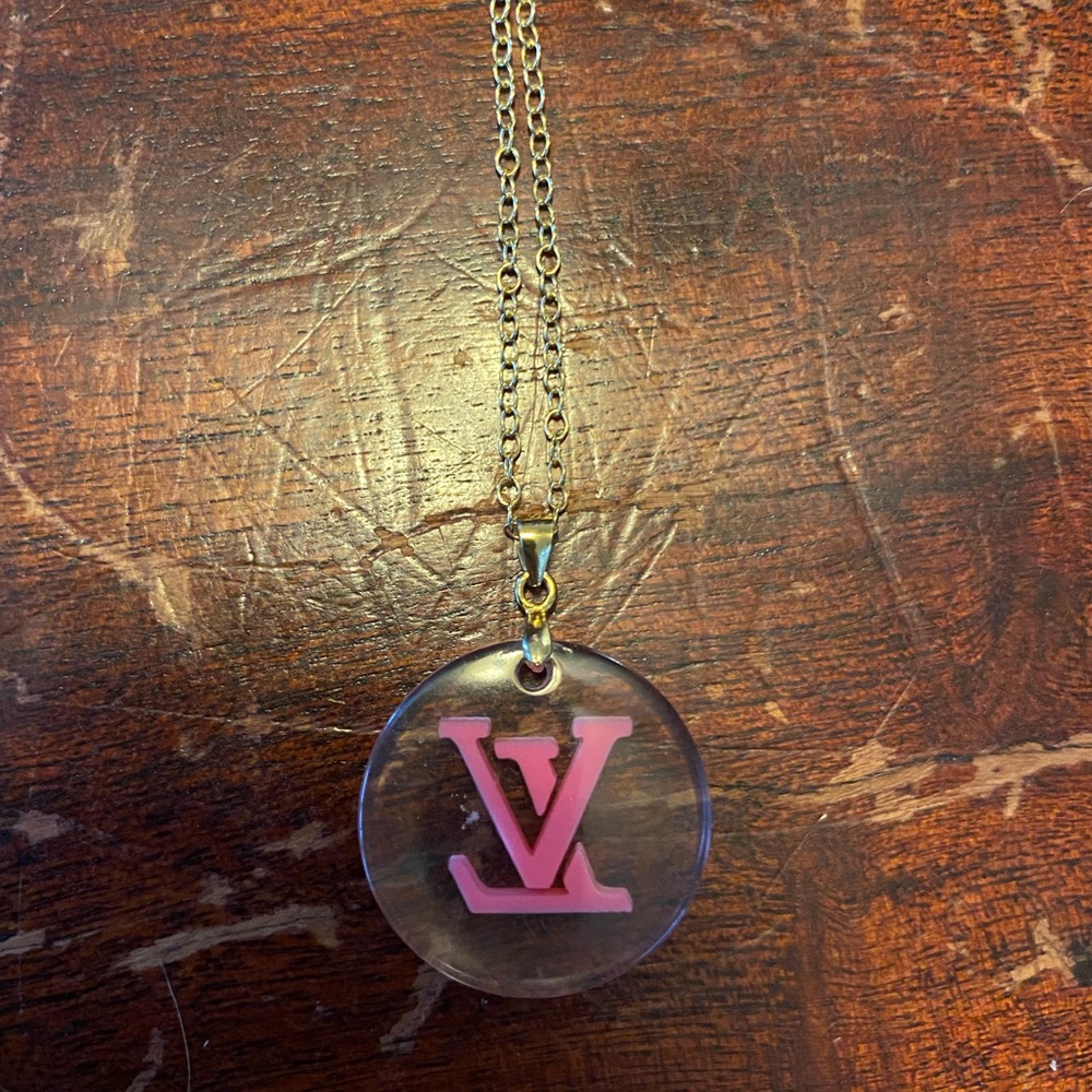 Louis Vuitton clear pendant necklace 2002 release